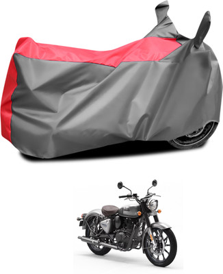 CODOKI Waterproof Two Wheeler Cover for Royal Enfield(Classic Gunmetal, Grey, Red)