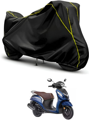 CODOKI Waterproof Two Wheeler Cover for Yamaha(Fascino, Black, Black)