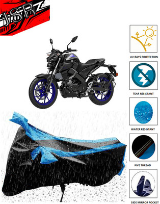J S R Waterproof Two Wheeler Cover for Yamaha(MT 15, Blue)