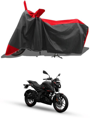 Mdstar Waterproof Two Wheeler Cover for Bajaj(Pulsar N160, Red, Black)