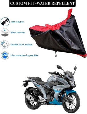 PAGORA Waterproof Two Wheeler Cover for Yamaha(Fazer 25 BS6, Red)