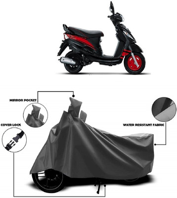 MMSSTAR Waterproof Two Wheeler Cover for Mahindra(Kine, Grey)