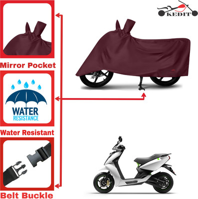 KEDIT Two Wheeler Cover for Ather(450 X, Maroon)