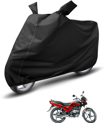 Auto Hub Waterproof Two Wheeler Cover for Hero(Passion Plus, Black)