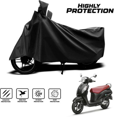 smwzxyu Waterproof Two Wheeler Cover for Suzuki(Black)