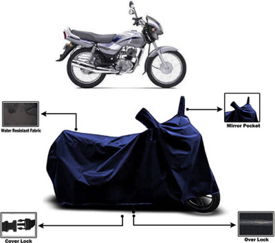 AASHTIK MART Two Wheeler Cover for TVS(Victor Edge, Blue)