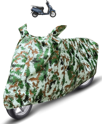 Auto Hub Waterproof Two Wheeler Cover for Honda(Activa 3G, Green)