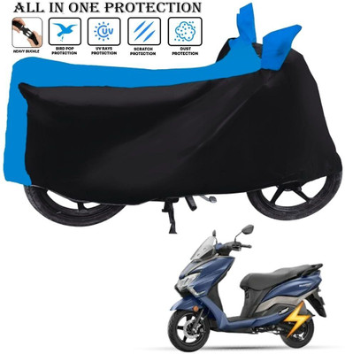 AUTOCAD Waterproof Two Wheeler Cover for Suzuki(Burgman Electric, Black, Blue)