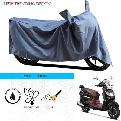 ANTHUB Waterproof Two Wheeler Cover for Hero(Pleasure Plus, Grey)