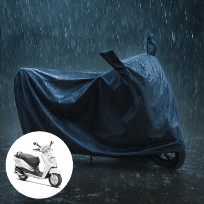 PAGORA Waterproof Two Wheeler Cover for Hero(Duet LX 110CC, Black)