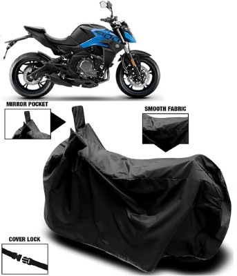 MMSSTAR Waterproof Two Wheeler Cover for CFMoto(400NK, Black)