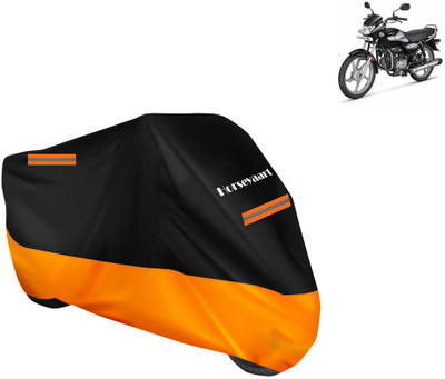 Horseyaart Waterproof Two Wheeler Cover for Hero(HF Deluxe BS6, Orange)