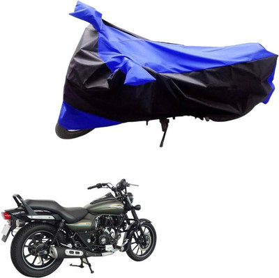 Mdstar Waterproof Two Wheeler Cover for Bajaj(Avenger 220 Street, Black, Blue)