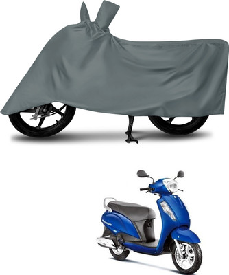 MMSSTAR Waterproof Two Wheeler Cover for Suzuki(Access 125, Grey)