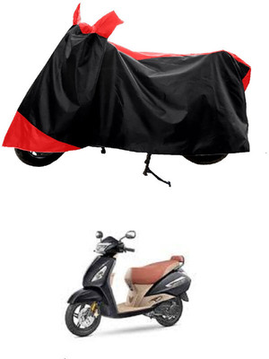GROFATIK Two Wheeler Cover for TVS(Jupiter, Red, Black)