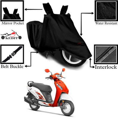 KEDIT Two Wheeler Cover for Universal For Bike(Activa i, Black)