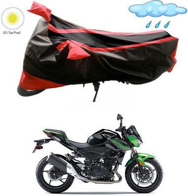 Genipap Two Wheeler Cover for Kawasaki(Z400, Red, Black)