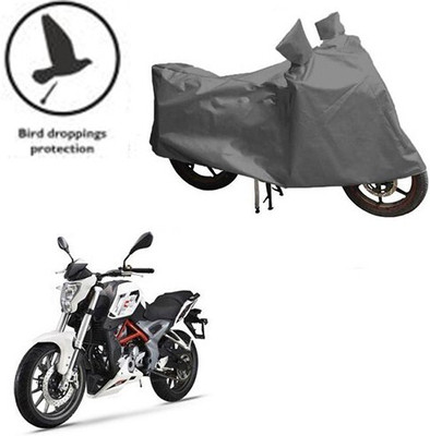 MMSSTAR Waterproof Two Wheeler Cover for DSK Benelli(TNT 25, Grey)