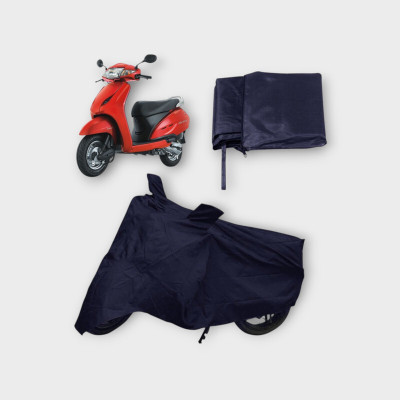 NIA DK STORE Two Wheeler Cover for Yamaha(Black)