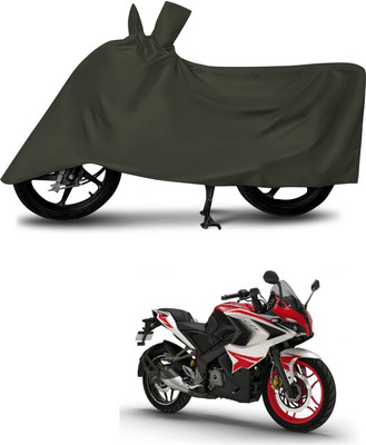 DeepShakshi AUTOMOTIVE Waterproof Two Wheeler Cover for Bajaj(Pulsar SS400, Green)
