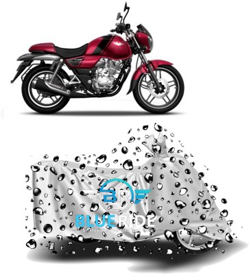 BLUERIDE Two Wheeler Cover for Bajaj(V15, Silver)