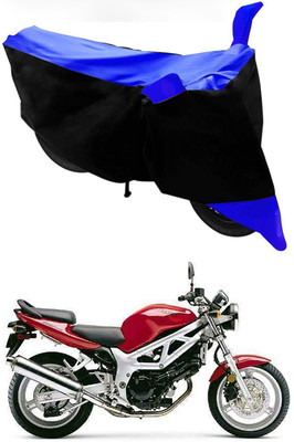 MMSSTAR Waterproof Two Wheeler Cover for Suzuki(SV 650, Blue, Black)