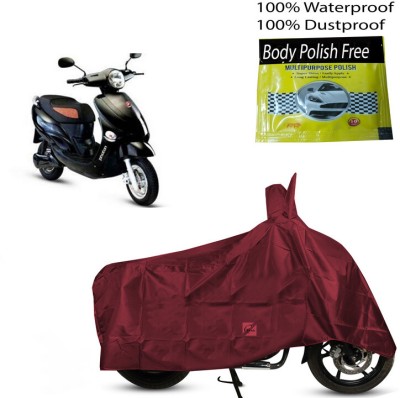 EGAL Waterproof Two Wheeler Cover for Hero(Electric Photon, Maroon)