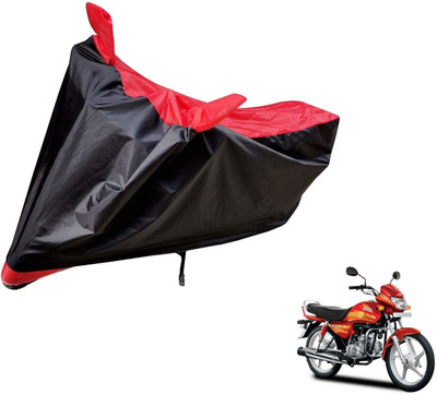smwzxyu Waterproof Two Wheeler Cover for Hero(CD deluxe, Black, Red)