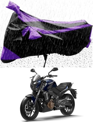 MMSSTAR Waterproof Two Wheeler Cover for Bajaj(Dominar 250, Purple, Black)