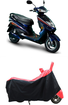 Coxtor Two Wheeler Cover for Okinawa(Ridge Plus, Red)