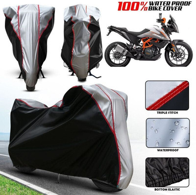 xodi Waterproof Two Wheeler Cover for KTM(390 Duke, Silver, Black, Multicolor)