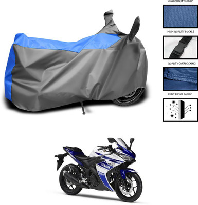 DeepShakshi AUTOMOTIVE Two Wheeler Cover for Yamaha(YZF R25, Grey, Blue)