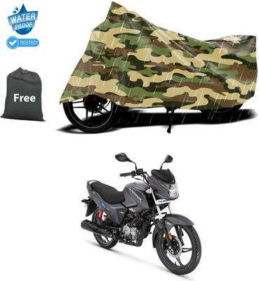 CODOKI Waterproof Two Wheeler Cover for Hero(Glamour i3s BS6, Yellow)