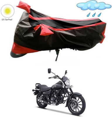 Genipap Two Wheeler Cover for Bajaj(Avenger Street 160, Red, Black)