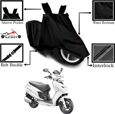 KEDIT Two Wheeler Cover for Universal For Bike(Maestro, Black)