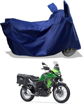 Amexride Two Wheeler Cover for Kawasaki(Versys-X 300, Blue)