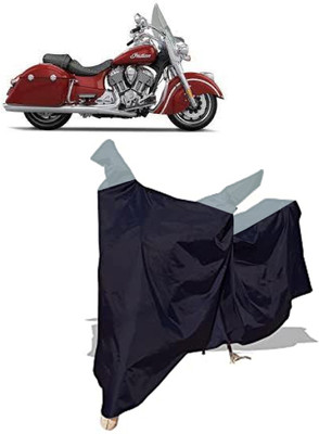 Amexride Two Wheeler Cover for Indian(Springfield, Blue)