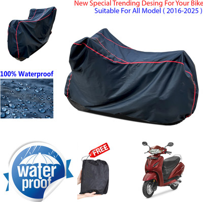 AUTOCAD Waterproof Two Wheeler Cover for Honda(Activa 4G, Black)