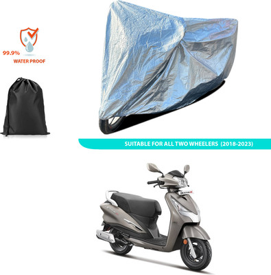 CODOKI Waterproof Two Wheeler Cover for Hero(Destini 125, Silver)