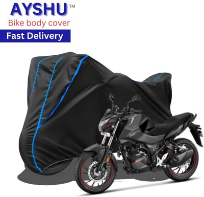 AYSHU Waterproof Two Wheeler Cover for Hero(Xtreme 160 R, Black, Red)