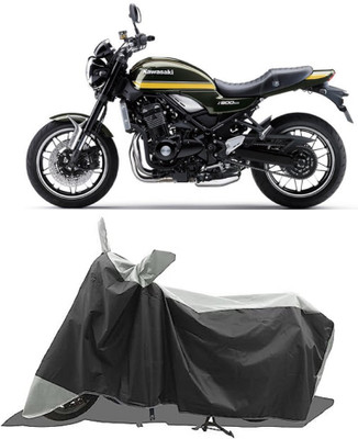 GROFATIK Two Wheeler Cover for Kawasaki(Z900 RS Cafe Racer, Grey)