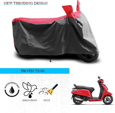 ANTHUB Waterproof Two Wheeler Cover for Hero(Destini 125, Grey, Red)
