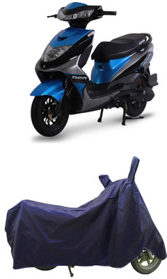 Coxtor Waterproof Two Wheeler Cover for Ampere(REO BS6, Blue)
