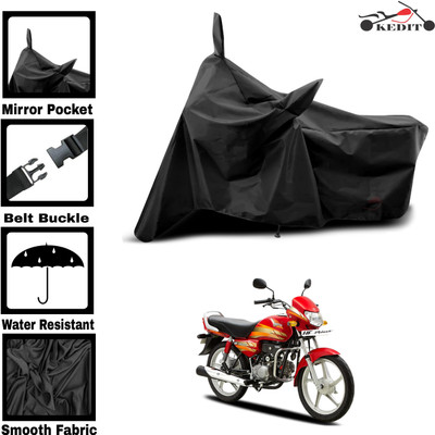KEDIT Two Wheeler Cover for Universal For Bike(HF Deluxe Eco, Black)