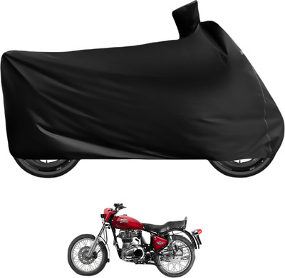 Caronix Waterproof Two Wheeler Cover for Royal Enfield(Bullet Electra Twinspark, Black)