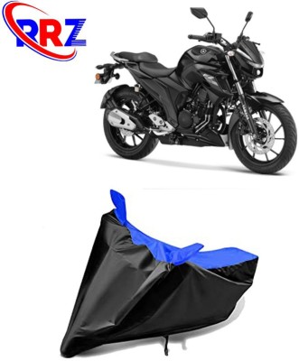 RRZ Waterproof Two Wheeler Cover for Yamaha(FZ25, Black, Blue)