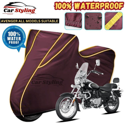 Car Styling Waterproof Two Wheeler Cover for Bajaj(Avenger, Maroon, Yellow)