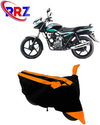 RRZ Waterproof Two Wheeler Cover for Bajaj(DTS-i, Black, Orange)