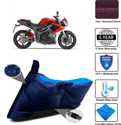 MISSION COLLECTION Waterproof Two Wheeler Cover for DSK Benelli(TNT 25, Blue)