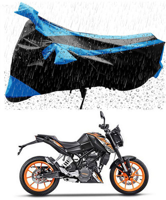 Mdstar Waterproof Two Wheeler Cover for KTM(125 Duke, Blue, Black)